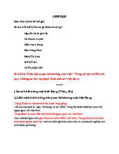 Hội thảo về Quan hệ thương mại Việt Nam – Trung Quốc môn Địa lí kinh tế thế giới | Trường Đại học Kinh Doanh và Công Nghệ Hà Nội