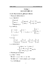 Lời giải bài tập Giải tích 1 nhóm ngành I | Đại học Bách Khoa Hà Nội