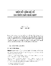 ĐÀ THỨC BẤT KHẢ QUY - TIÊU CHUẨN & BÀI TẬP (MATH 201)