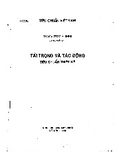 Tiêu Chuẩn Việt Nam  - Tải trọng và tác động  tiêu chuẩn thiết kế
