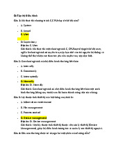 Ôn tập Công Thức và Câu Hỏi Thực Hành Môn Hệ điều hành | Đại học Tài nguyên và Môi trường Thành phố Hồ Chí Minh