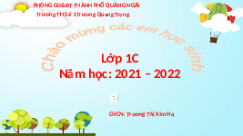 Giáo án điện tử Tiếng việt 1 bài 5 Chân trời sáng tạo: Mây và mấy