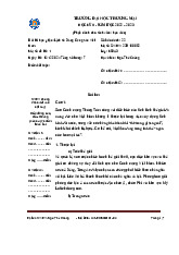 Bài thi cuối kì Lịch sử Đảng Cộng sản Việt Nam - Mã 1 | Trường Đại học Thương Mại