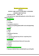 Trắc nghiệm Pháp luật đại cương | Pháp Luật Đại Cương | Trường Đại học Hà Nội