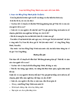 Soạn bài Đồng Tháp Mười mùa nước nổi | Ngữ Văn 6 Cánh Diều tập 1