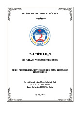 Phân tích hành vi người tiêu dùng thông qua thương hiệu | Môn Hành vi người tiêu dùng - Đại học Kinh Tế Quốc Dân