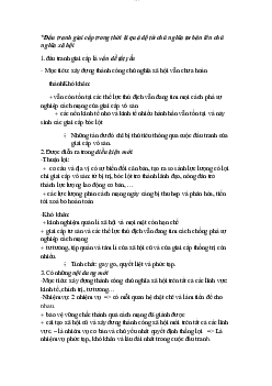 Đấu tranh giai cấp trong thời kì quá độ từ chủ nghĩa tư bản lên chủ nghĩa xã hội ?