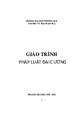 Giáo trình pháp luật đại cương | Trường Đại học Thương Mại