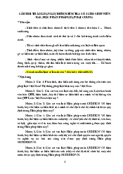 Câu hỏi thảo luận - Pháp luật đại cương | Trường Đại học Ngoại ngữ, Đại học Đà Nẵng