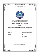 Key Factors for Effective Project Management Discussion | Bài thảo luận tiếng anh thương mại