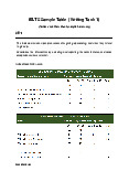 Sample Table - Writing | Trường Đại Học Duy Tân