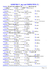 264 câu trắc nghiệm có đáp án Gerund (V_ing) and infinitive (V) môn Tiếng Anh