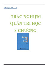 TRẮC NGHIỆM QUẢN TRỊ HỌC CHƯƠNG 8 - Đại Học Kinh Tế - Đại học Đà Nẵng