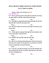 TOP câu hỏi trắc nghiệm Môn Tâm lý học đại cương | Trường Đại học Luật Hà Nội