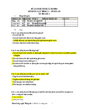 Bộ câu hỏi thi trắc nghiệm môn học: Lập trình C++ nâng cao | Trường đại học kinh doanh và công nghệ Hà Nội
