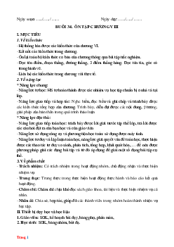 Giáo án Toán 6 ôn tập Chương 8: Những hình học cơ bản