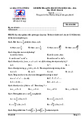 Đề giữa kỳ 1 Toán 11 năm 2024 – 2025 trường THPT chuyên Trần Phú – Hải Phòng