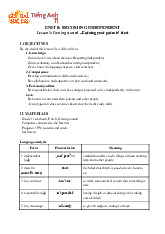 Giáo án ôn tập Unit 8: Becoming Independent | Global Success Tiếng Anh 11
