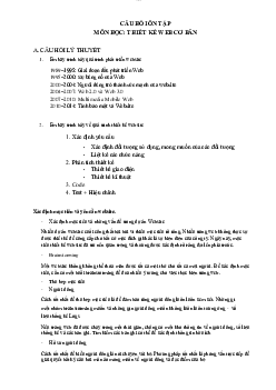 Đề cương câu hỏi ôn tập môn Thiết kế Web cơ bản có đáp án | Học viện Công nghệ Bưu chính Viễn thông