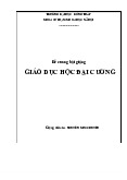 Đề cương bài giảng môn Giáo dục học đại cương | Đại học Đồng Tháp