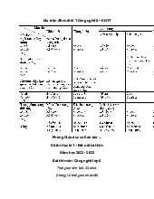 Đề thi công nghệ cuối học kì 1 năm 2025 - 2026
