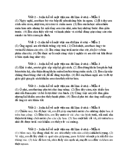 Viết 2-3 câu kể về một việc em đã làm ở nhà (7 mẫu) | Tập làm văn lớp 2 | Kết nối tri thức