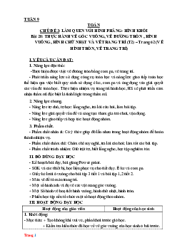 Giáo án Toán 3 Kết nối tri thức tuần 9