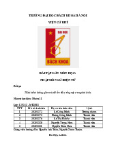 Bài tập lớn Thiết kế hệ thống giám sát độ ẩm đất trồng cây trong nhà kính môn Kỹ thuật cơ điện tử | Trường Đại học Bách Khoa Hà Nội