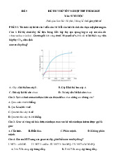 Đề thi thử tốt nghiệp THPT 2025 môn Sinh học bám sát đề minh họa - Đề 9