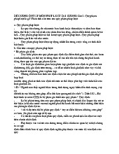 Đề cương ôn tập pháp luật đại cương | Đại học Nội Vụ Hà Nội