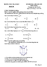 Đề giữa kì 1 Toán 7 năm 2024 – 2025 trường THCS Thạch Bàn – Hà Nội