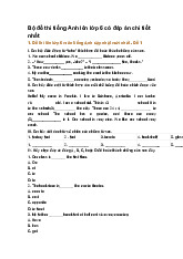Bộ đề thi tiếng Anh lên lớp 6 có đáp án chi tiết nhất