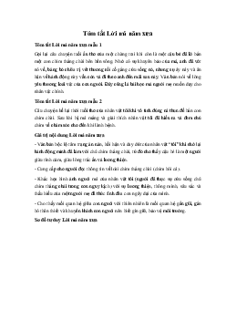 Tóm tắt Lời má năm xưa Ngữ Văn 10 sách Chân Trời Sáng Tạo