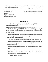 MẪU THƯ TƯ VẤN PHÁP LÝ - Luật Sư Tư Vấn BHXH