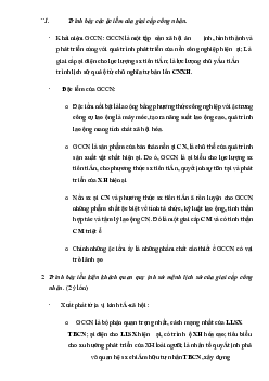 Đề cương ôn tập môn Chủ nghĩa xã hội khoa học