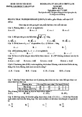 Đề khảo sát Toán vào lớp 10 lần 1 năm 2025 phòng GD&ĐT Yên Định – Thanh Hóa có đáp án