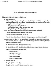 Tóm tắt ôn tập Thống kê ứng dụng K30A QTKD FTU - Chương 1 & 2 môn xác suất thống kê| Đại học Duy Tân