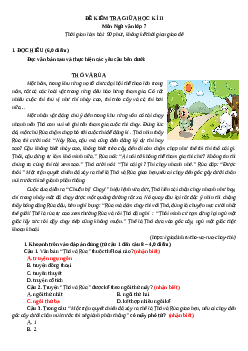 Top 10 đề thi giữa học kỳ 2 Văn 7 Kết nối tri thức (có đáp án và ma trận )