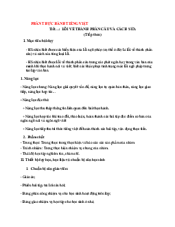 Thực hành tiếng Việt | Giáo án Văn 11 Cánh diều