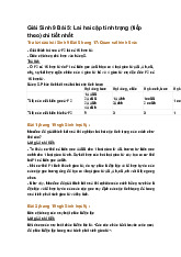 Giải Sinh 9 Bài 5: Lai hai cặp tính trạng (tiếp theo) chi tiết nhất