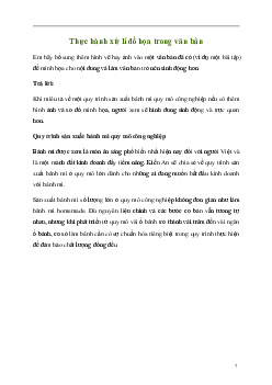 Giải Tin học 8 Bài 2: Thực hành xử lí đồ họa trong văn bản | Cánh diều