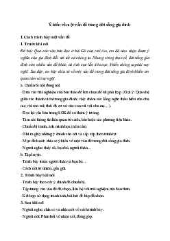 Soạn văn 6: Soạn bài Trình bày ý kiến về một vấn đề trong đời sống gia đình - Kết nối tri thức | Ngữ văn 6 | Kết nối tri thức