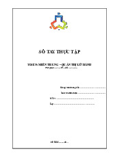 Sổ tay Thực Tập Môn Quản trị lữ hành | Trường Cao đẳng Du lịch Sài Gòn