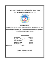 Bài tập lớn về Hành vi người tiêu dùng đối với mì Mikochi môn Hành vi người tiêu dùng | Đại học kinh tế Quốc dân