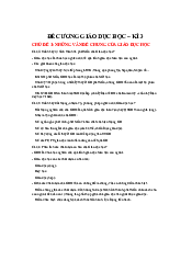 Đề cương môn giáo dục học - kì 3 | Đại học Sư Phạm Hà Nội