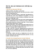 Giờ làm việc của Vietinbank mới nhất hiện nay thế nào?