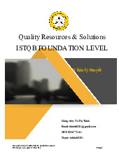 Tài liệu ISTQB Foundation Level: Hướng dẫn và Lý thuyết Chi tiết