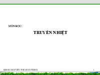 Bài giảng chương 4 : Trao đổi nhiệt đối lưu | Khoa Học 4