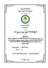 Luận văn tốt nghiệp: Hoàn thiện quy trình kiểm toán tiền lương CQ56/22 môn Kiểm toán | Đại học kinh tế Quốc dân