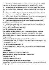 Lý thuyết Khám phá các hiện tượng tâm lý môn Tâm lý học | Đại học Kinh tế Quốc Dân